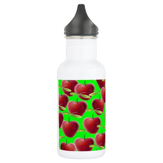 Lime Green Cherry Splash Waterfles (Links)