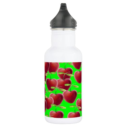 Lime Green Cherry Splash Waterfles (Rechts)