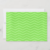 Lime Green Chevron Bridal Shower Invitations Kaart (Achterkant)