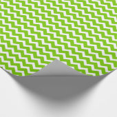 Lime Green Chevron Cadeaupapier (Hoek)
