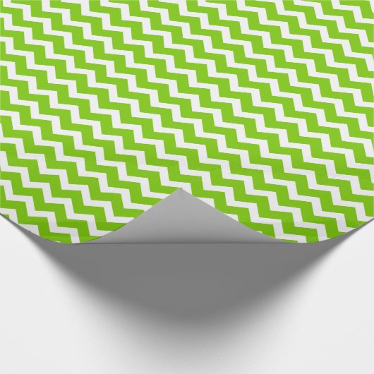 Lime Green Chevron Cadeaupapier (Hoek)