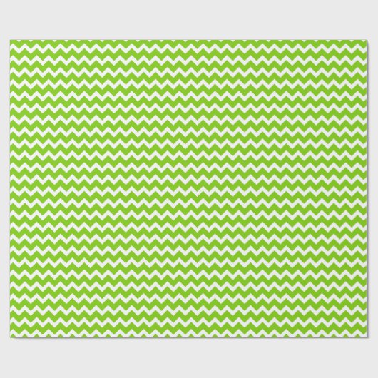Lime Green Chevron Cadeaupapier (Vlak)