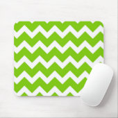 Lime Green Chevron Muismat (Met muis)