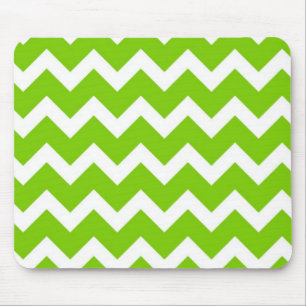 Lime Green Chevron Muismat