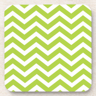 Lime Green Chevron Onderzetters