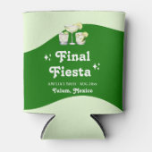 Lime Green Citrus Final Fiesta Bachelorette Blikjeskoeler (Voorkant)