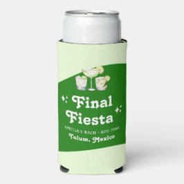 Lime Green Citrus Final Fiesta Bachelorette Seltzer Blikjeskoeler