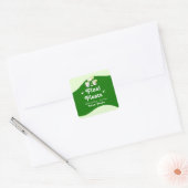 Lime Green Citrus Final Fiesta Bachelorette Vierkante Sticker (Envelop)