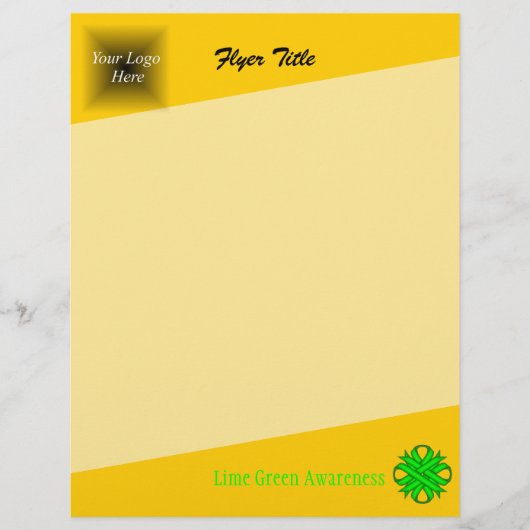 Lime Green Clover Ribbon van Kenneth Yoncich Flyer (Voorkant)