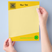Lime Green Clover Ribbon van Kenneth Yoncich Flyer (Hand)