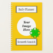 Lime Green Clover Ribbon van Kenneth Yoncich Planner (Voorkant)