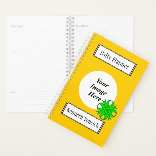 Lime Green Clover Ribbon van Kenneth Yoncich Planner (Display)