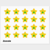 Lime Green Clover Ribbon van Kenneth Yoncich Ster Sticker (Vel)