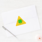 Lime Green Clover Ribbon van Kenneth Yoncich Sticker (Envelop)