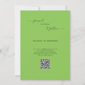 Lime Green Collage Fotobruiloft Bewaar de datum Save The Date (Achterkant)