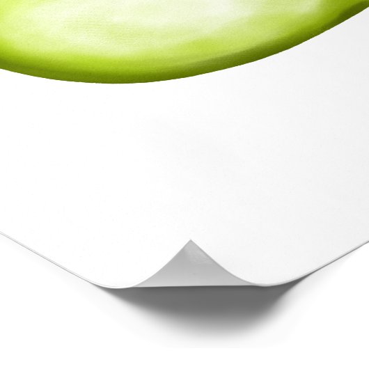 Lime Green Comic Word Bubble Poster (Hoek)