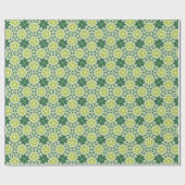 Lime Green Cream geometrisch Cadeaupapier (Vlak)