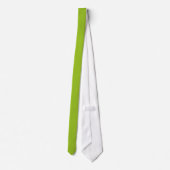 Lime Green Denim Texture Stropdas (Achterkant)