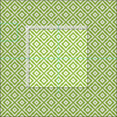 Lime Green Diamond Squares Ikat Mosaic Pattern Stof (Delen)