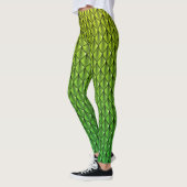 Lime Green Dragon Scale (Fade) Fantasy Leggings (Links)