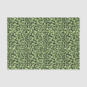 Lime Green en Black Leopard Print Tissuepapier (Voorkant)