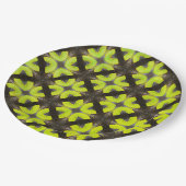 Lime Green en Black Modern Hipster Pattern Papieren Bordje (Gekanteld)
