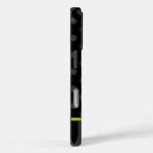 Lime Green en Black Polka Dot Stripes Case-Mate iPhone Case (Achterkant / Rechts)