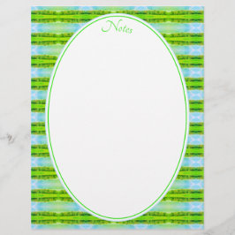 Lime Green en Blue Briefhoofd