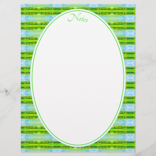 Lime Green en Blue Briefhoofd (Voorkant)