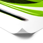 Lime Green en Butterfly Art Print (Hoek)