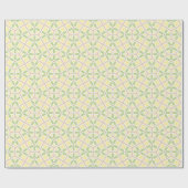 Lime Green en Cream geometrisch Cadeaupapier (Vlak)