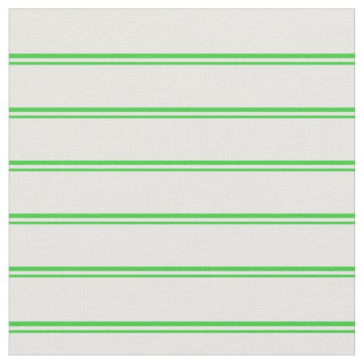 Lime Green en Mint Cream Lines Stof (Close Up)