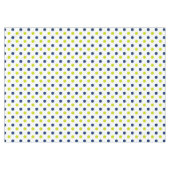 Lime Green en Navy Blue Polka Dots on White Tafelkleed (Voorkant (Horizontaal))