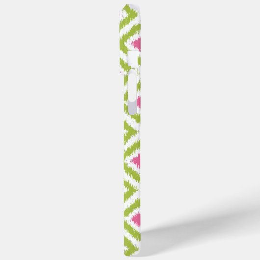 Lime Green en roze Diamond Ikat Pattern Case-Mate iPhone Case (Achterkant / Links)