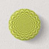 Lime Green en Violet Rosette Button (Voorkant)