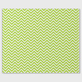Lime Green en White Chevron Wrapping Paper Cadeaupapier (Vlak)