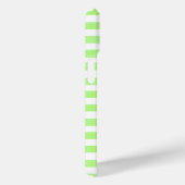 Lime Green en White Stripe Case-Mate iPhone Case (Achterkant / Rechts)