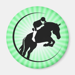 Lime Green Equestrian Magneet