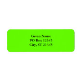 Lime Green Etiket (Voorkant)