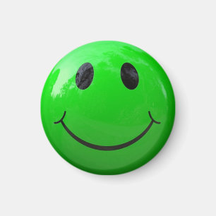 Lime Green Face Locker Magnets Magneet