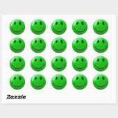 Lime Green Face Stickers (Vel)