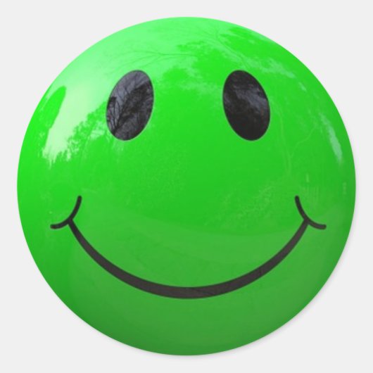 Lime Green Face Stickers (Voorkant)