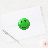 Lime Green Face Stickers (Envelop)
