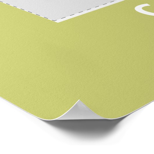 Lime Green Fancy Afstuderen Photo Booth Lijst Poster (Hoek)