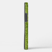 Lime Green Faux Crocodile Leather Case-Mate iPhone Case (Achterkant / Rechts)