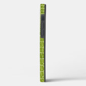 Lime Green Faux Crocodile Leather Case-Mate iPhone Case (Achterkant / Links)