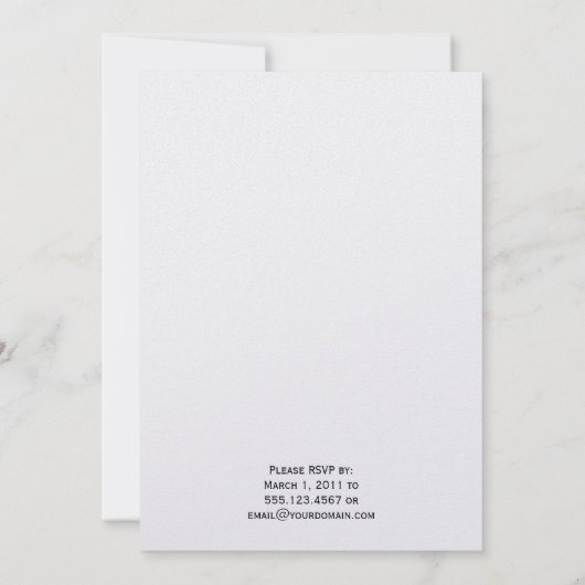 Lime Green FAUX Ribbon Bow Weddenschap Kaart (Achterkant)