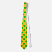 Lime Green Flower Ribbon door Kenneth Yoncich Stropdas (Voorkant)