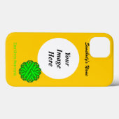 Lime Green Flower Ribbon Tmpl van Kenneth Yoncich Case-Mate iPhone Case (Achterkant (horizontaal))