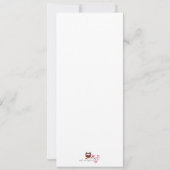 Lime Green Flowering Tree Baby shower Invitation Kaart (Achterkant)